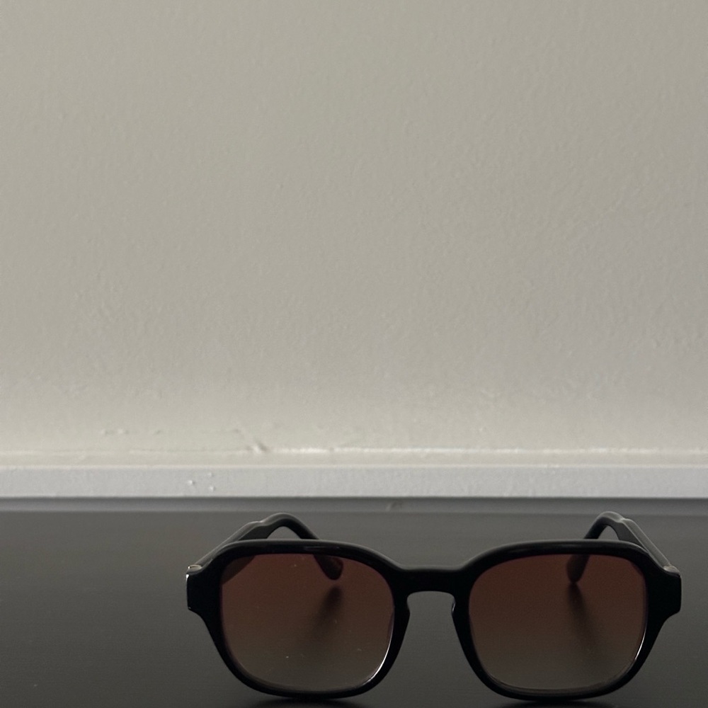 Black Sunglasses with Brown Lenses